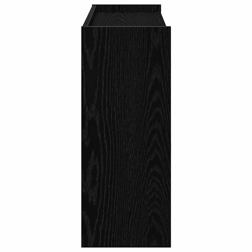 Scarpiera Nera 80X25X In Legno Multistrato Nero