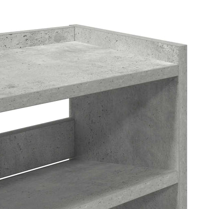 Scarpiera 80X25X In Legno Multistrato Grigio Cemento
