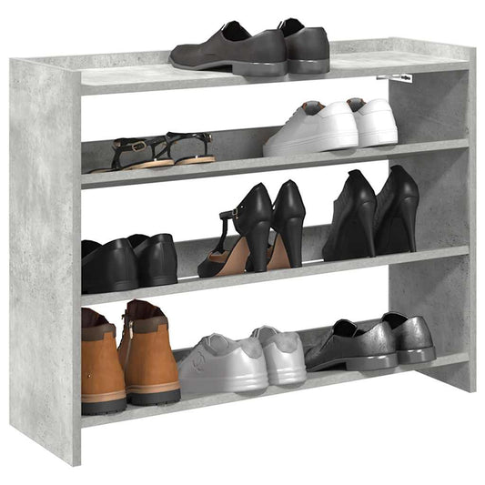 Scarpiera 80X25X In Legno Multistrato Grigio Cemento