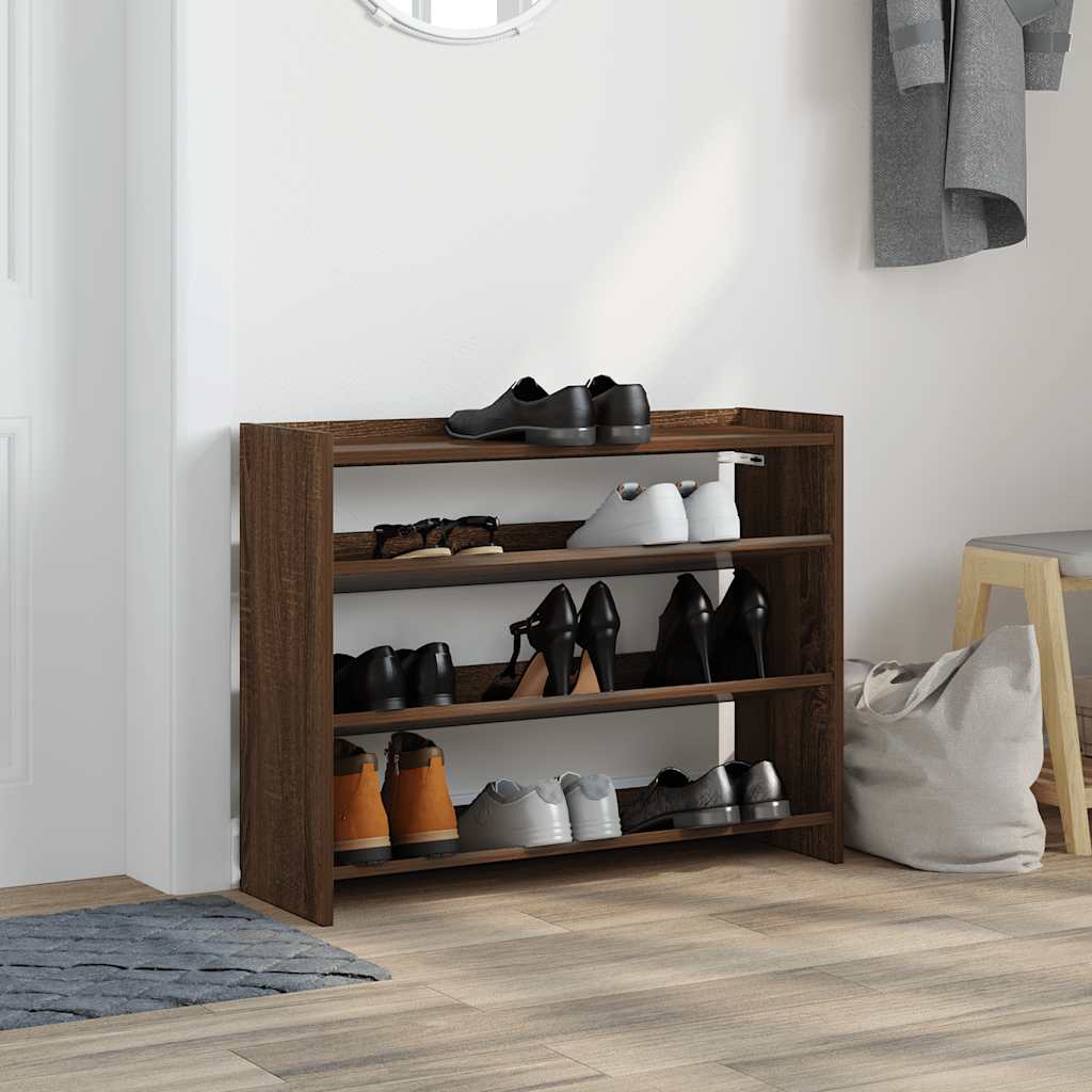 Scarpiera 80X25X In Legno Multistrato Rovere Marrone