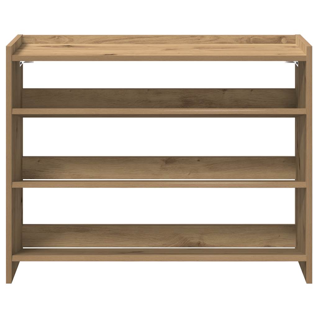 Scarpiera 80X25X In Legno Multistrato Rovere Artigianale
