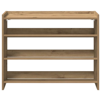 Scarpiera 80X25X In Legno Multistrato Rovere Artigianale