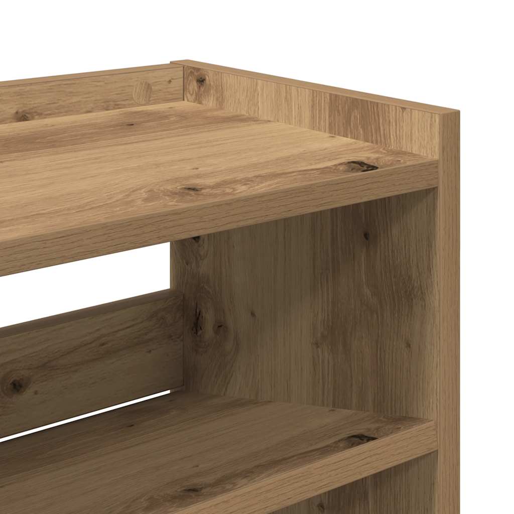 Scarpiera 80X25X In Legno Multistrato Rovere Artigianale