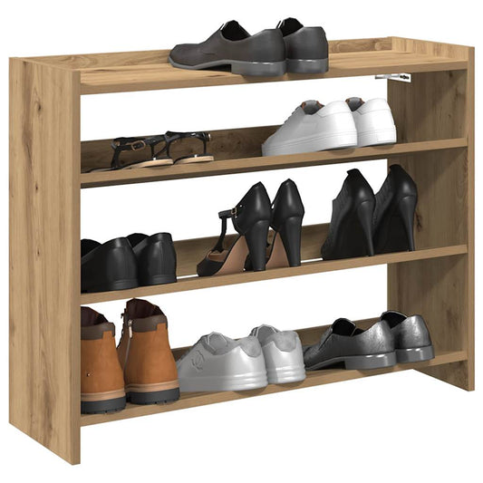 Scarpiera 80X25X In Legno Multistrato Rovere Artigianale
