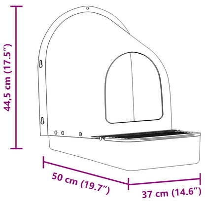 Cassette Nido Per Polli 4 Pz Da Parete In Plastica Verde Scuro