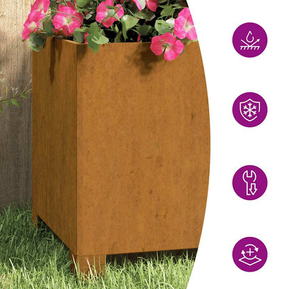 Stufa Da Campeggio 35X50X60 Cm In Acciaio Corten