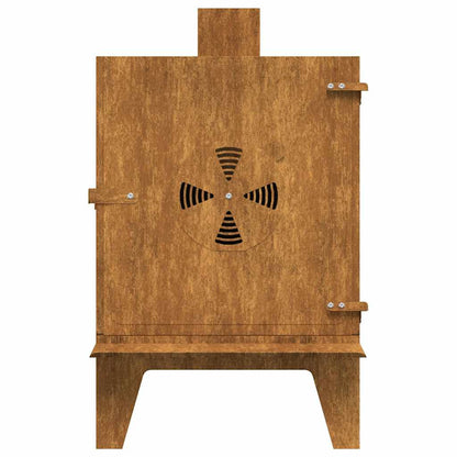 Stufa Da Campeggio 35X50X60 Cm In Acciaio Corten