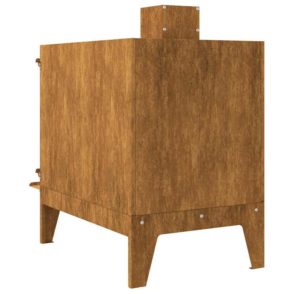 Stufa Da Campeggio 35X50X60 Cm In Acciaio Corten