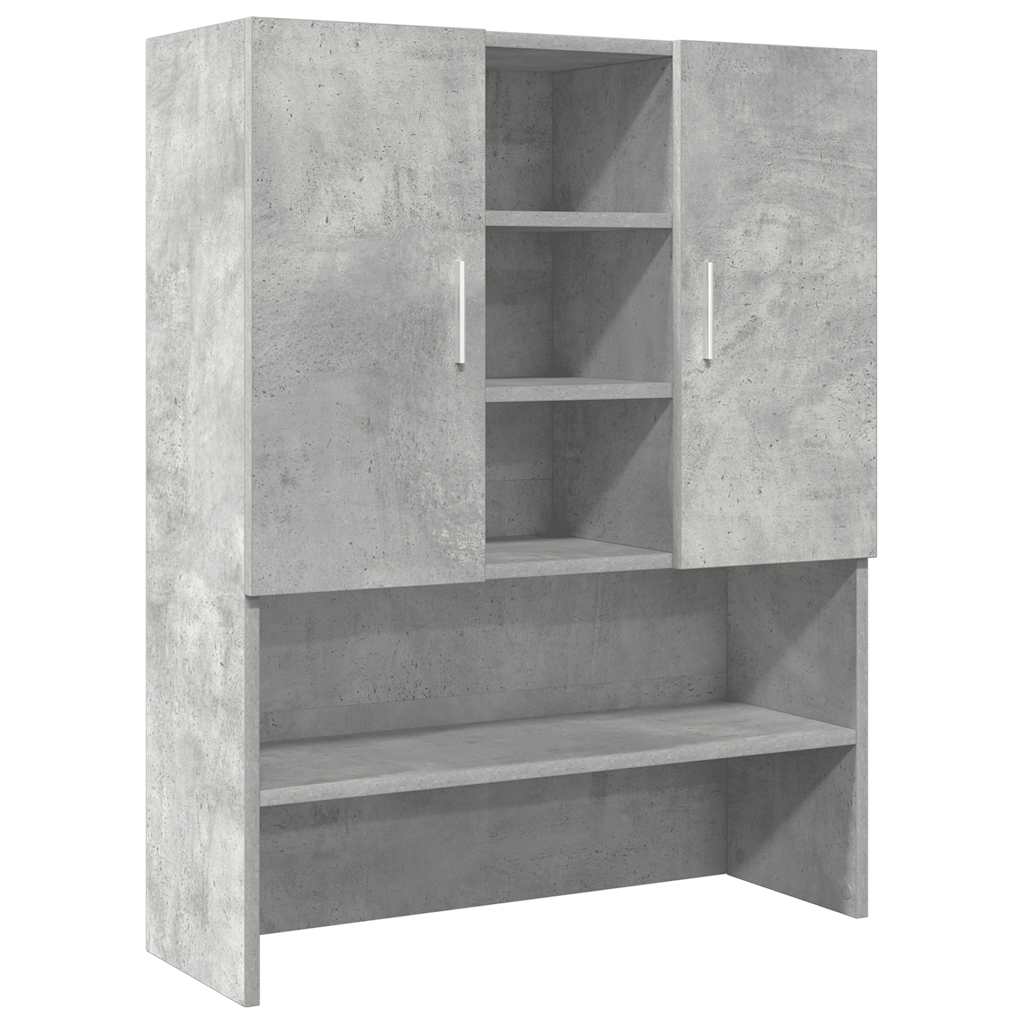 Mobili Lavatrice 2Pz Grigio Cemento In Truciolato