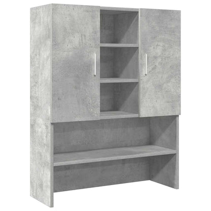 Mobili Lavatrice 2Pz Grigio Cemento In Truciolato