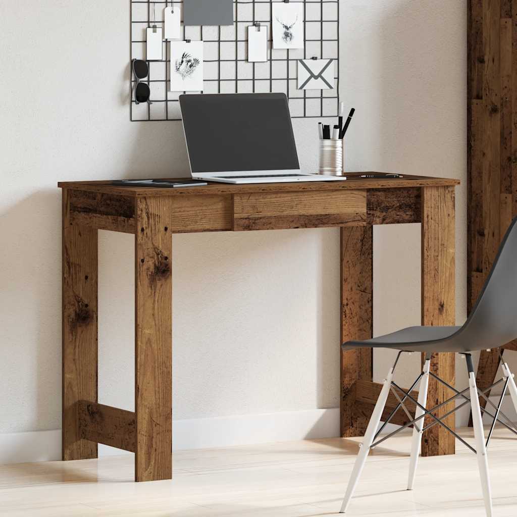 Scrivania Legno Vecchio 100X45X75 Cm In Legno Multistrato
