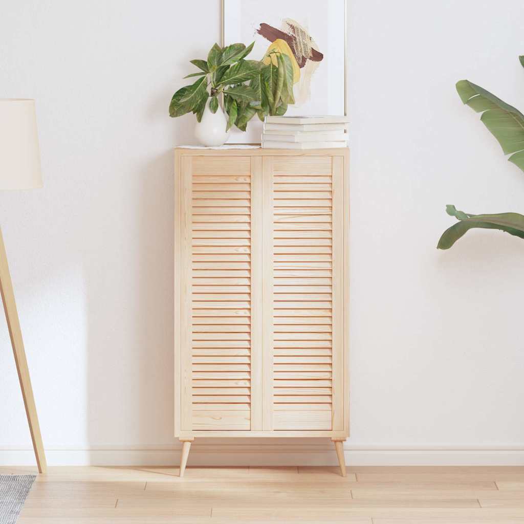 Ante Con Design A Lamelle 2 Pz 61,5X39,4 Cm In Legno Di Pino