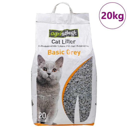 Lettiera Per Gatti Con Profumatore Di Borotalco Bentonite 20L Nero