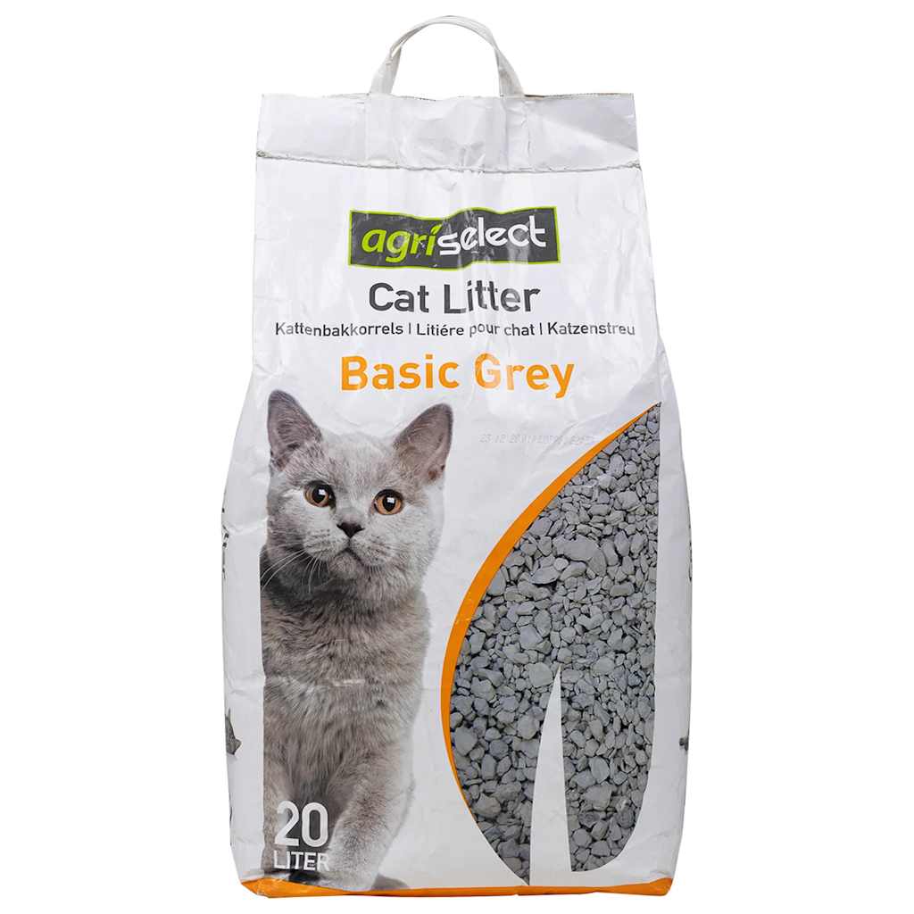Lettiera Per Gatti Con Profumatore Di Borotalco Bentonite 20L Nero