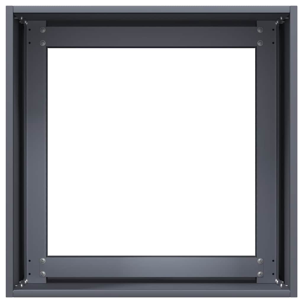 Fioriera Antracite In Acciaio Laminato A Freddo Acciaio/Antracite