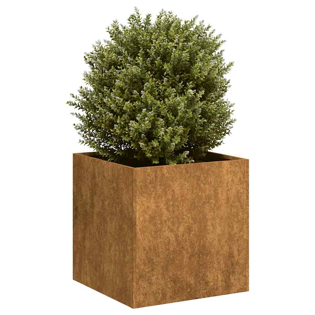 Fioriera Arrugginita In Acciaio Corten Acciaio Corten/Marrone