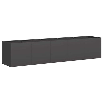Fioriera Nera In Acciaio Laminato A Freddo Acciaio/Nero