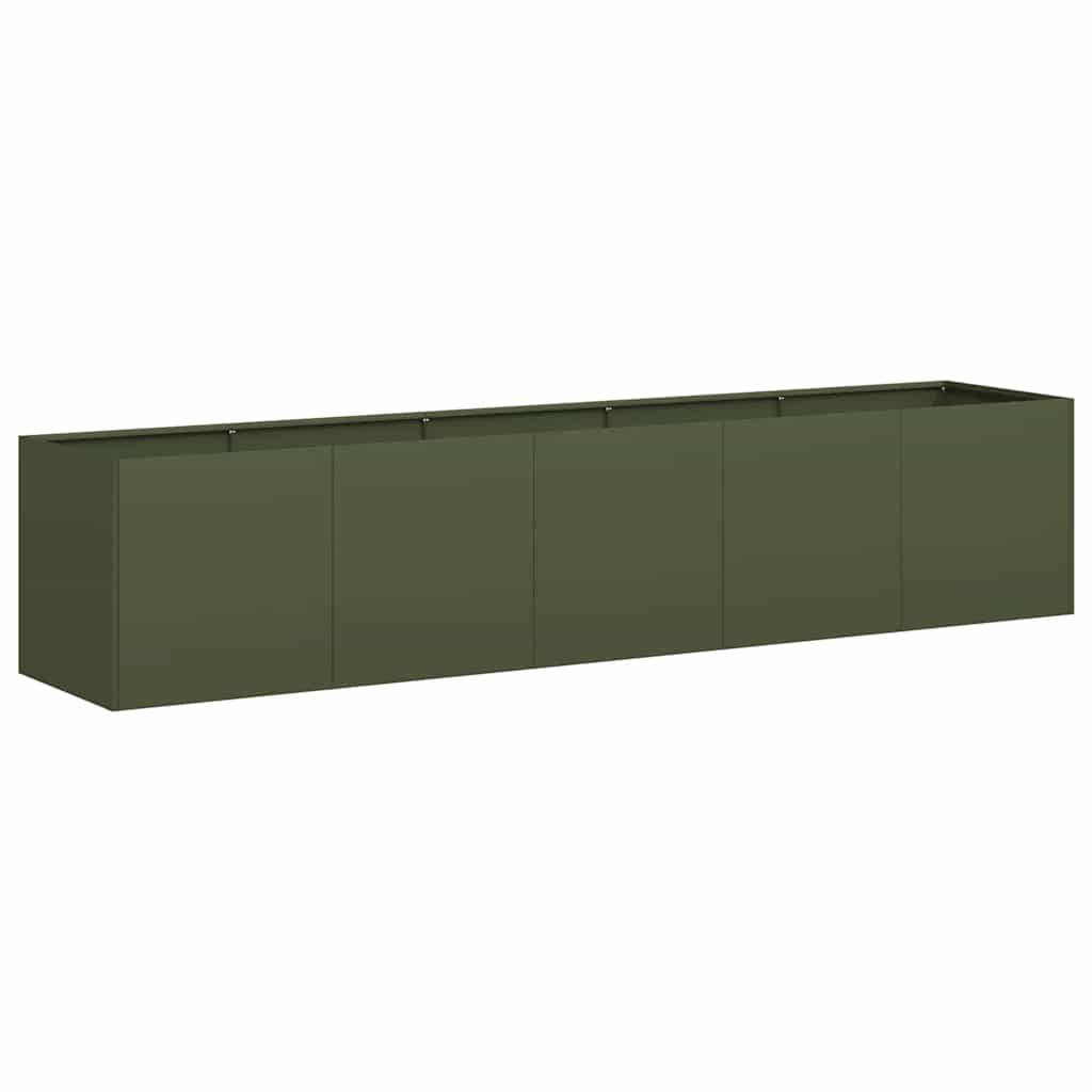 Fioriera Verde Oliva In Acciaio Laminato A Freddo Oliver Verde