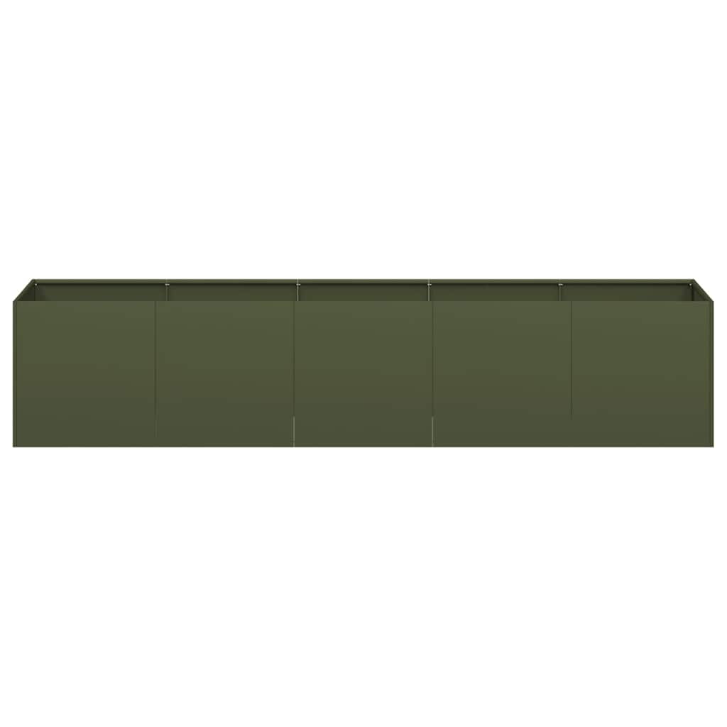 Fioriera Verde Oliva In Acciaio Laminato A Freddo Oliver Verde