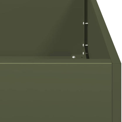 Fioriera Verde Oliva In Acciaio Laminato A Freddo Oliver Verde