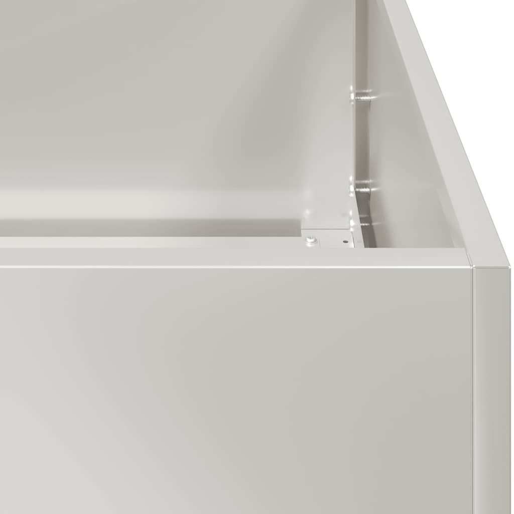 Fioriera In Acciaio Inox Acciaio Inossidabile/Grigio Chiaro