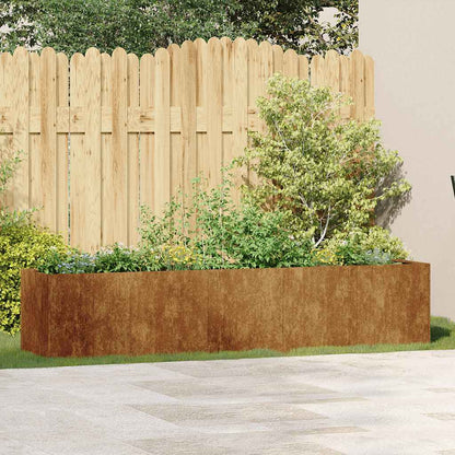 Fioriera Arrugginita In Acciaio Corten Acciaio Corten/Marrone
