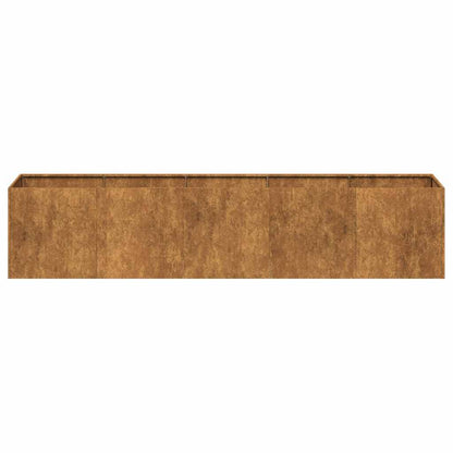 Fioriera Arrugginita In Acciaio Corten Acciaio Corten/Marrone