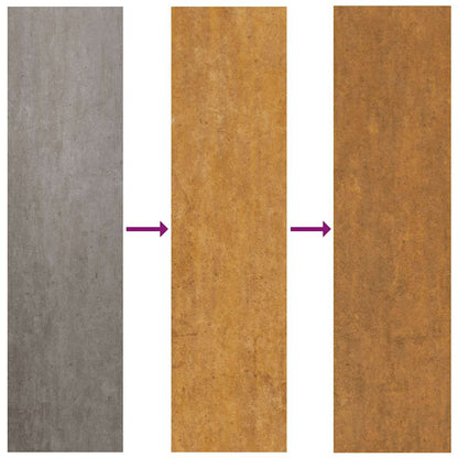 Fioriera Arrugginita In Acciaio Corten Acciaio Corten/Marrone