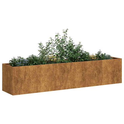 Fioriera Arrugginita In Acciaio Corten Acciaio Corten/Marrone