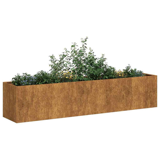 Fioriera Arrugginita In Acciaio Corten Acciaio Corten/Marrone