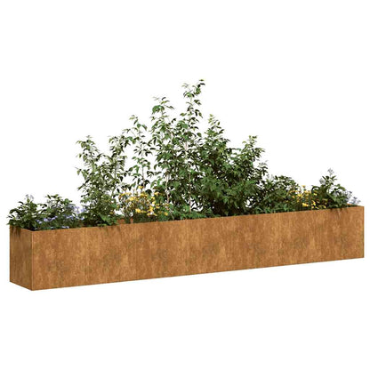 Fioriera Arrugginita In Acciaio Corten Acciaio Corten/Marrone
