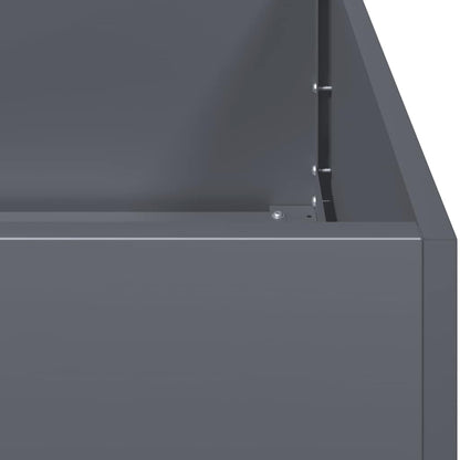 Fioriera In Acciaio Laminato A Freddo Antracite