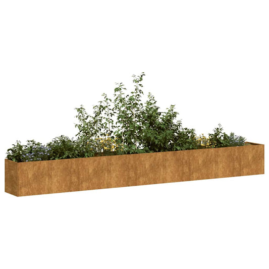Fioriera Arrugginita In Acciaio Corten