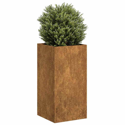 Fioriera Arrugginita In Acciaio Corten