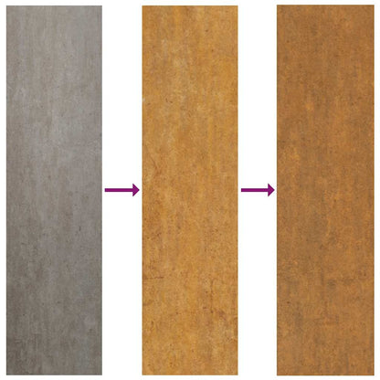 Fioriera Arrugginita In Acciaio Corten Weathering Steel