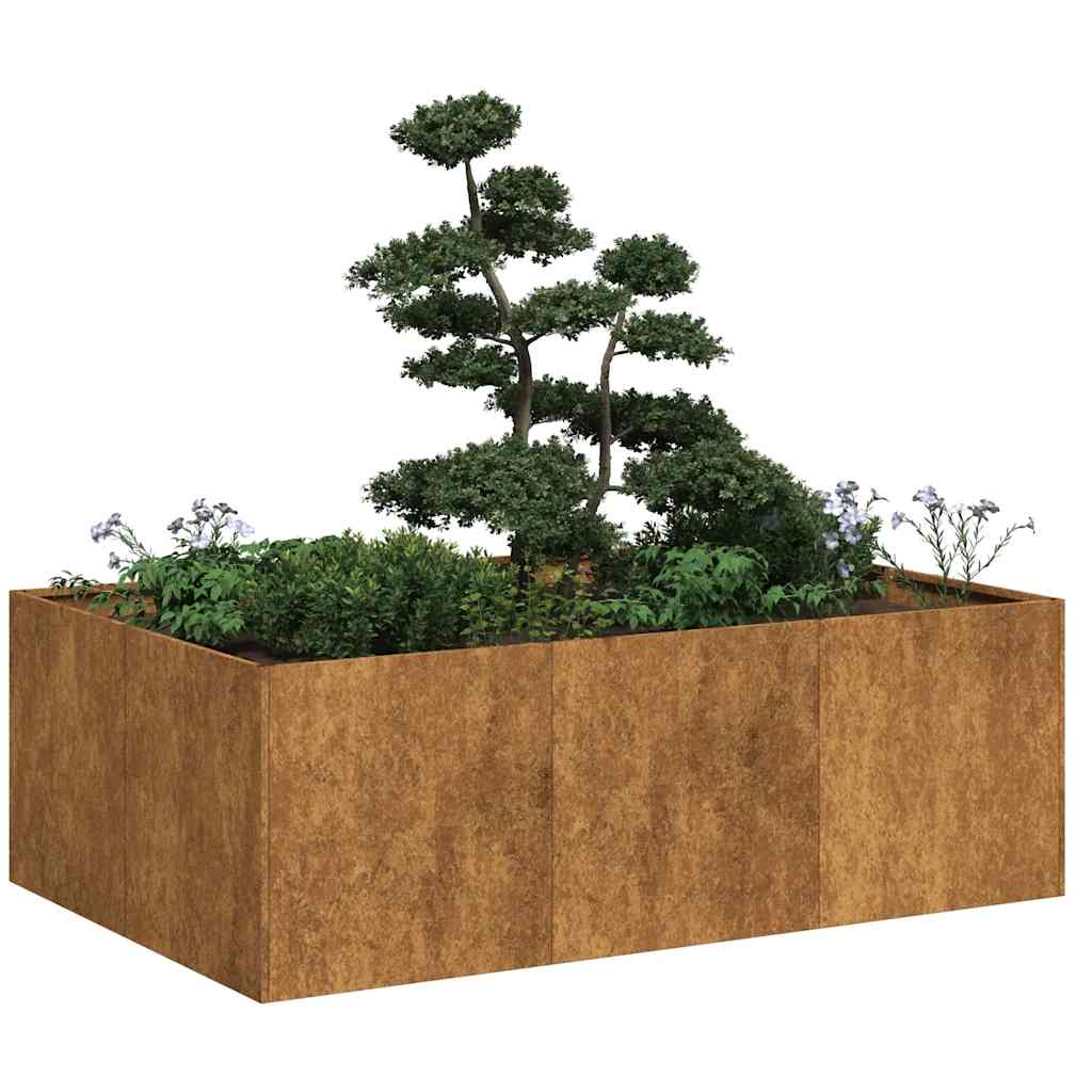 Fioriera Arrugginita In Acciaio Corten Weathering Steel