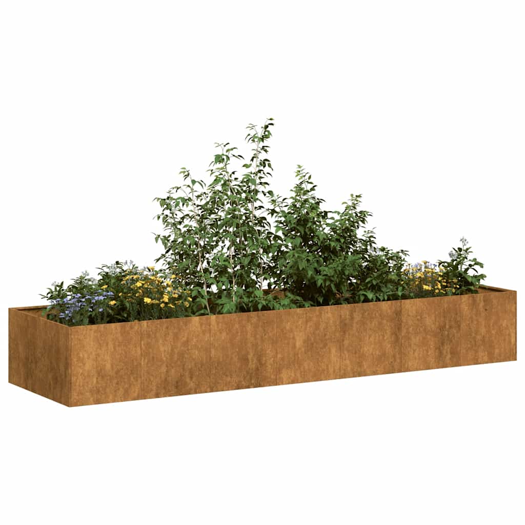 Fioriera Arrugginita In Acciaio Corten Weathering Steel