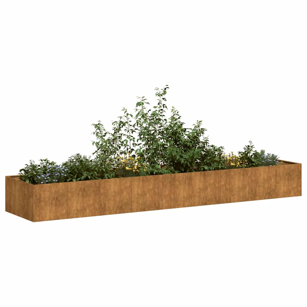 Fioriera Arrugginita In Acciaio Corten Weathering Steel