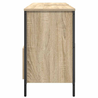 Mobile Lavabo Da Bagno Con Cassetti Rovere Sonoma 90X34,5X60 Cm
