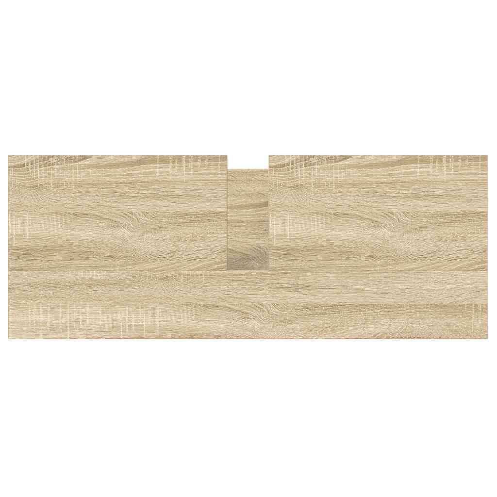 Mobile Lavabo Da Bagno Con Cassetti Rovere Sonoma 90X34,5X60 Cm