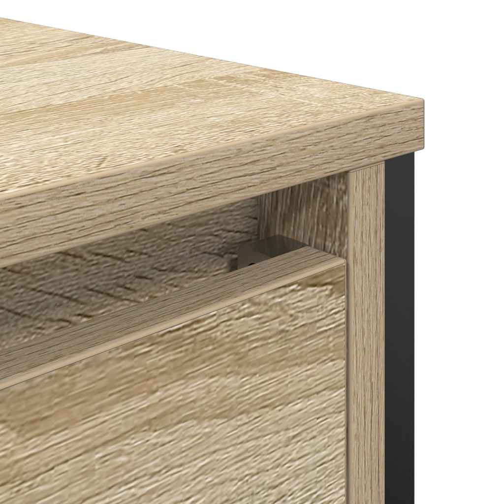 Mobile Lavabo Da Bagno Con Cassetti Rovere Sonoma 90X34,5X60 Cm