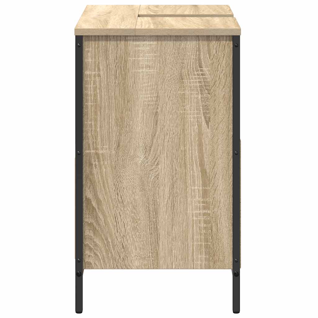 Mobile Lavabo Da Bagno Con Cassetti Rovere Sonoma 60X34,5X60 Cm