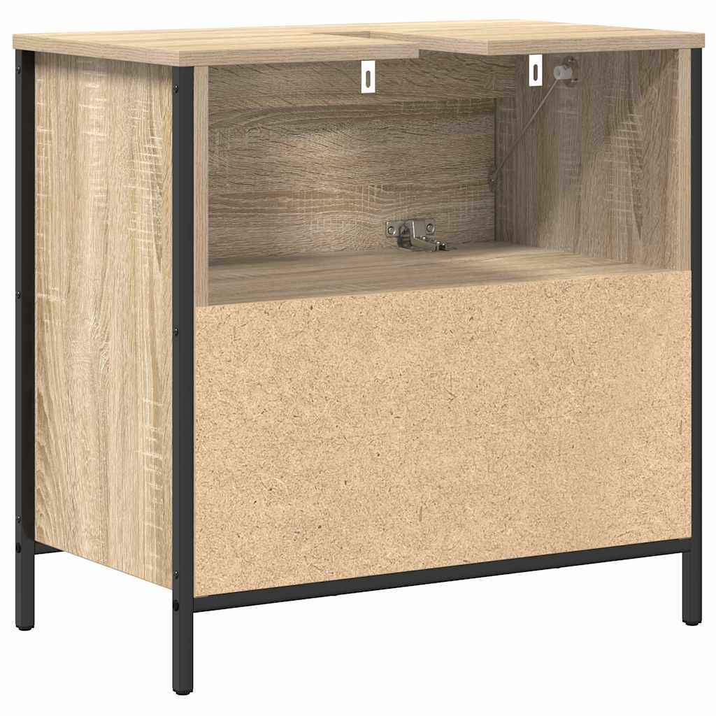Mobile Lavabo Da Bagno Con Cassetti Rovere Sonoma 60X34,5X60 Cm