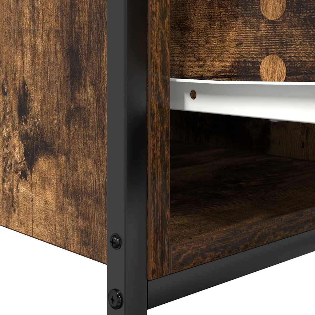 Mobile Lavabo Da Bagno Con Cassetti Rovere Fumo 60X34,5X60 Cm