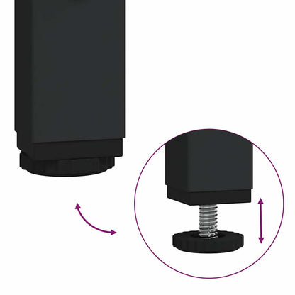 Mobile Lavabo Da Bagno Con Cassetti Rovere Fumo 60X34,5X60 Cm
