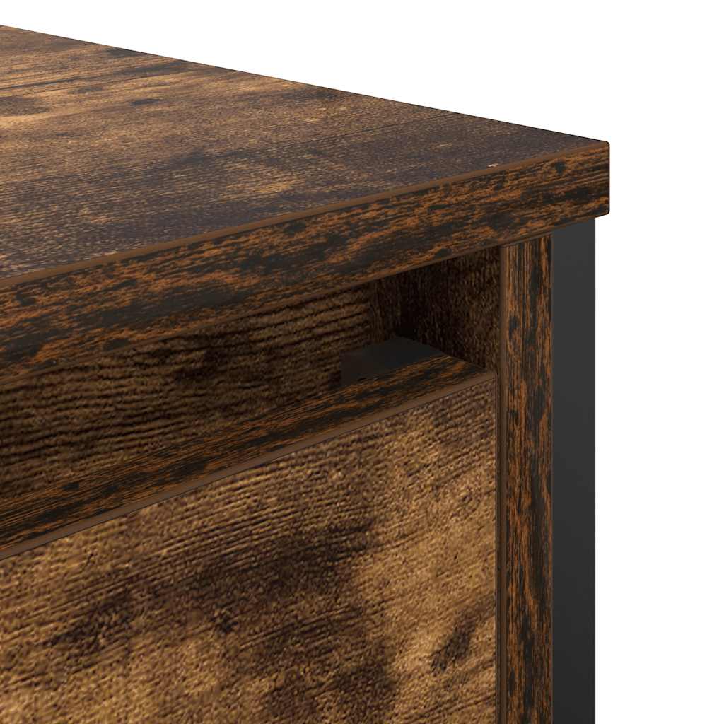 Mobile Lavabo Da Bagno Con Cassetti Rovere Fumo 60X34,5X60 Cm