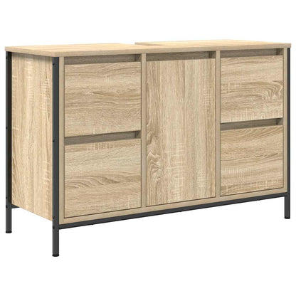 Mobile Lavabo Con Cassetti Rovere Sonoma 90X34,5X60 Cm