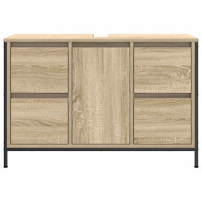 Mobile Lavabo Con Cassetti Rovere Sonoma 90X34,5X60 Cm
