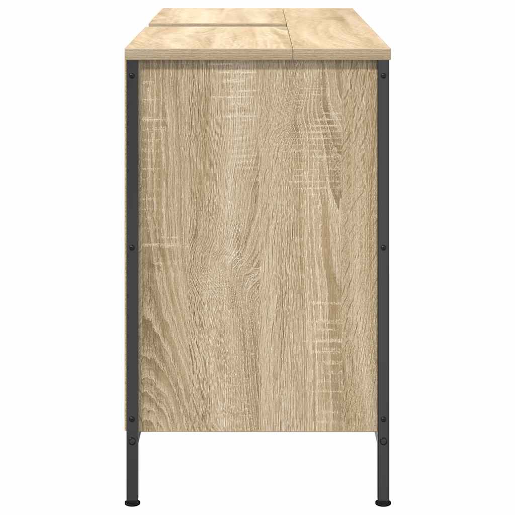 Mobile Lavabo Con Cassetti Rovere Sonoma 90X34,5X60 Cm
