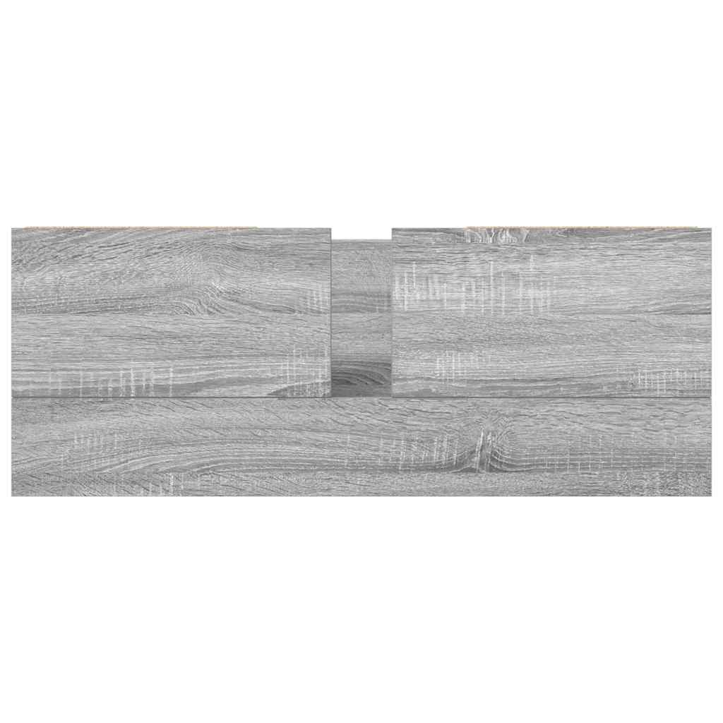 Mobile Lavabo Con Cassetti Grigio Sonoma 90X34,5X60 Cm